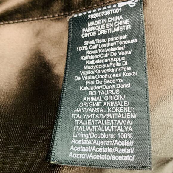 RRL by RALPH LAUREN Size XL Brown Leather Peacoat - Picture 8 of 9